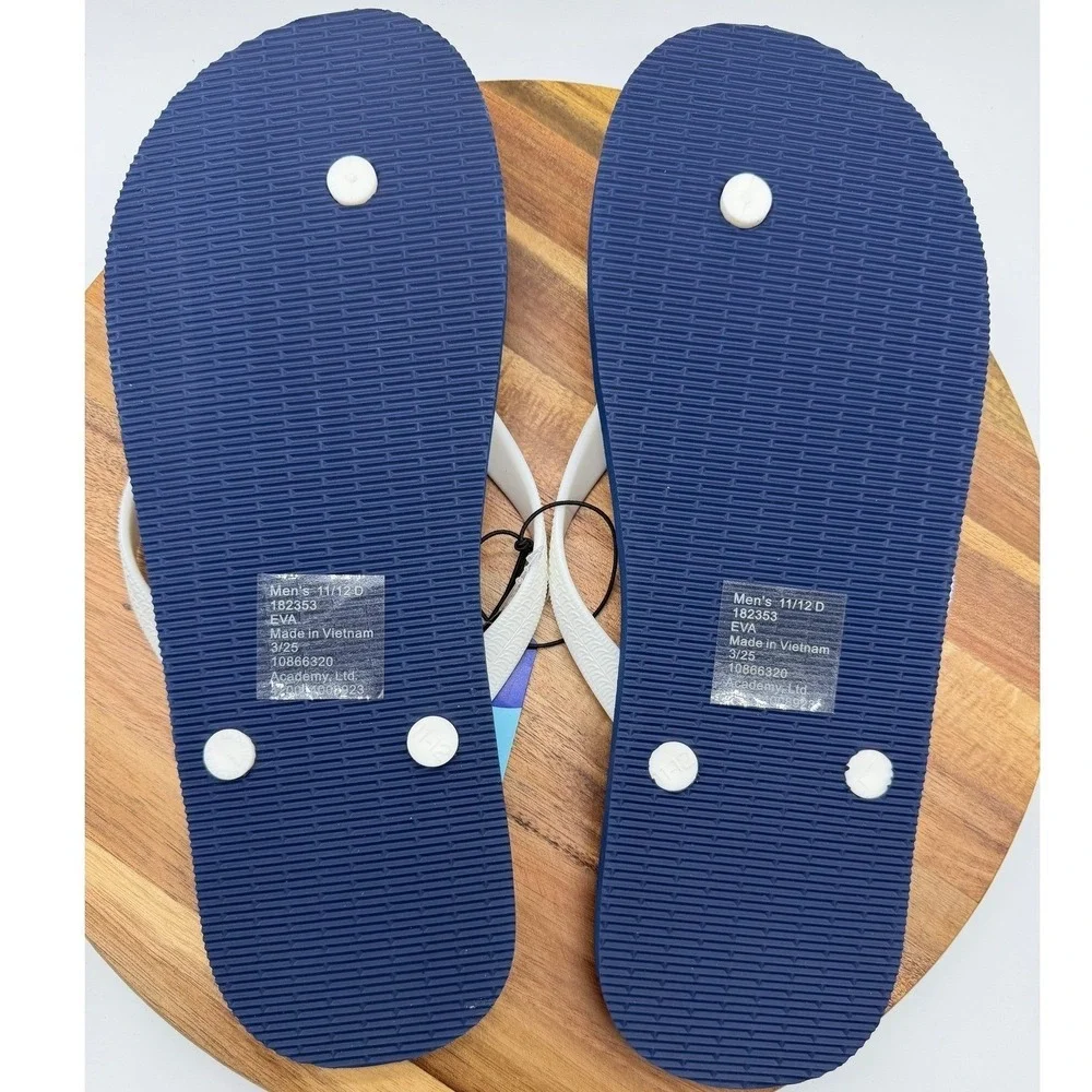 O'Rageous  Mens Americana Stars Flip‎ Flops Red White Blue 11/12 New 0191